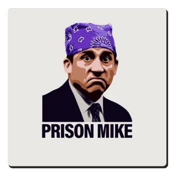Prison Mike The office, Τετράγωνο μαγνητάκι ξύλινο 6x6cm