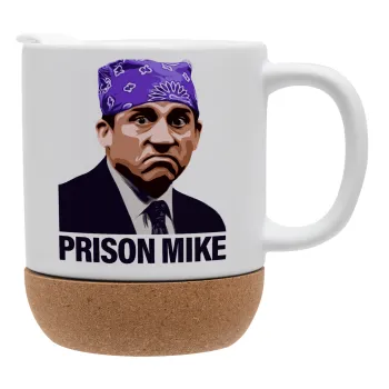 Prison Mike The office, Κούπα, κεραμική με βάση φελού και καπάκι (ΜΑΤ), 330ml