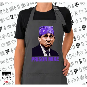 Prison Mike The office, Ποδιά μακριά Σεφ ολόσωμη με τσέπες GREY (ΕΝΗΛΙΚΩΝ)