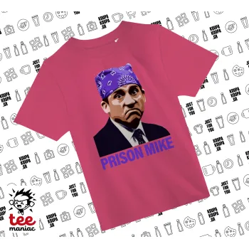 Prison Mike The office, ΡΟΖ παιδικό T-Shirt από 100% βαμβάκι, για κάθε μέρα. Vegan & OEKO-TEX πιστοποιημένο.