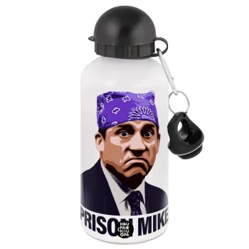 Prison Mike The office, Μεταλλικό παγούρι νερού, Λευκό, αλουμινίου 500ml