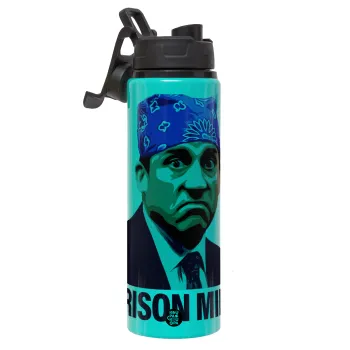 Prison Mike The office, Μεταλλικό παγούρι νερού με καπάκι ασφαλείας, αλουμινίου 850ml