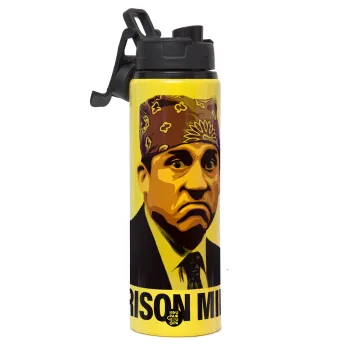 Prison Mike The office, Μεταλλικό παγούρι νερού με καπάκι ασφαλείας, αλουμινίου 850ml