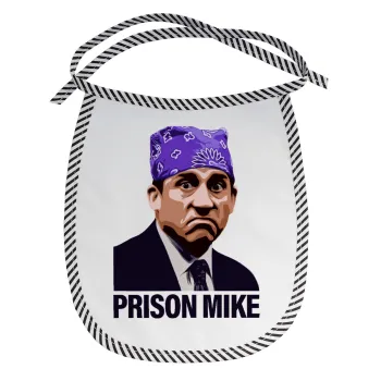 Prison Mike The office, Σαλιάρα μωρού αλέκιαστη με κορδόνι Μαύρη
