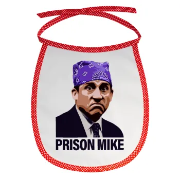 Prison Mike The office, Σαλιάρα μωρού αλέκιαστη με κορδόνι Κόκκινη