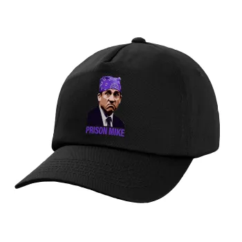 Prison Mike The office, Child's Baseball Cap, 100% Cotton, Black