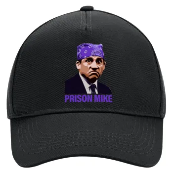 Prison Mike The office, Adult Ultimate Hat BLACK, (100% COTTON DRILL, ADULT, UNISEX, ONE SIZE)