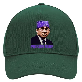 Prison Mike The office, Adult Ultimate Hat GREEN, (100% COTTON DRILL, ADULT, UNISEX, ONE SIZE)