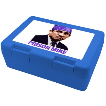 Prison Mike The office, Children's cookie container BLUE 185x128x65mm (BPA free plastic)