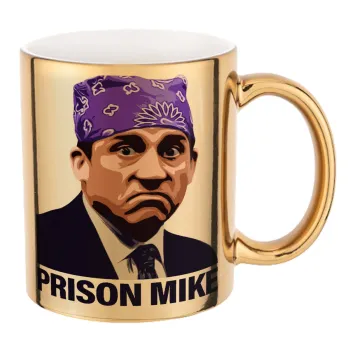 Prison Mike The office, Mug ceramic, gold mirror, 330ml