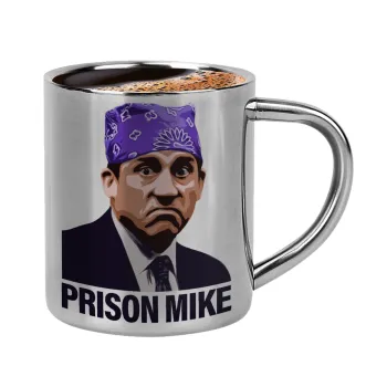 Prison Mike The office, Double-wall metal cup for espresso (220ml)
