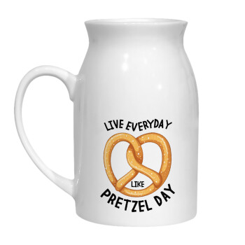 The office, Live every day like pretzel day, Κανάτα Γάλακτος, 450ml (1 τεμάχιο)
