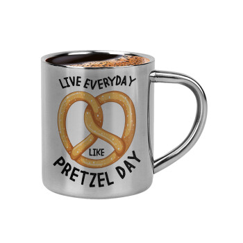 The office, Live every day like pretzel day, Κουπάκι μεταλλικό διπλού τοιχώματος για espresso (220ml)