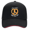 DRILL Adult Ultimate Hat BLACK/RED, (100% COTTON, ADULT, UNISEX, ONE SIZE)