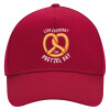 Adult Ultimate Hat RED, (100% COTTON DRILL, ADULT, UNISEX, ONE SIZE)