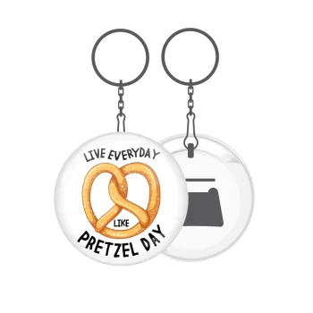 The office, Live every day like pretzel day, Μπρελόκ μεταλλικό 5cm με ανοιχτήρι