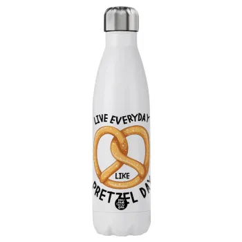 The office, Live every day like pretzel day, Stainless steel, double-walled, 750ml