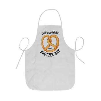The office, Live every day like pretzel day, Ποδιά Σεφ ολόσωμη κοντή  Παιδική (44x62cm)