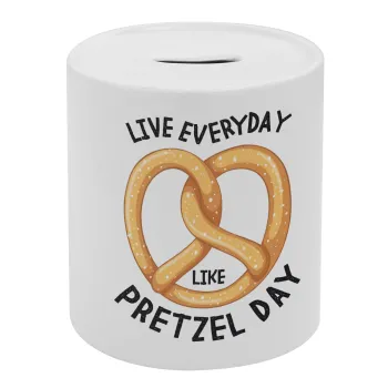 The office, Live every day like pretzel day, Κουμπαράς πορσελάνης με τάπα