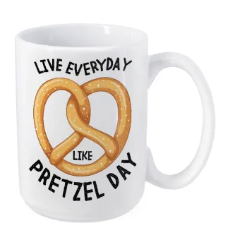 The office, Live every day like pretzel day, Κούπα Mega, κεραμική, 450ml