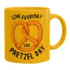 Ceramic coffee mug yellow, 330ml