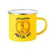 Yellow Enamel Metallic Cup 360ml