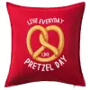 Sofa cushion RED 50x50cm includes filling