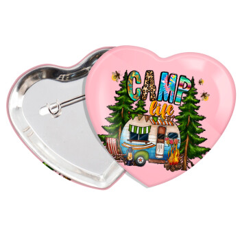 Camp Life, Κονκάρδα παραμάνα καρδιά (57x52mm)
