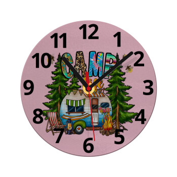 Camp Life, Ρολόι τοίχου γυάλινο (20cm)