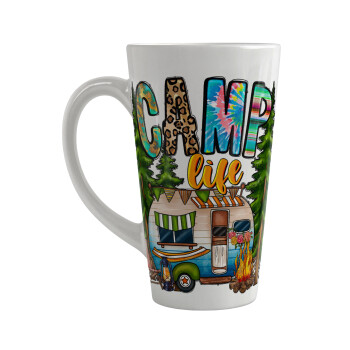 Camp Life, Κούπα κωνική Latte Μεγάλη, κεραμική, 450ml