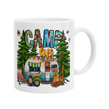 Camp Life, Ceramic coffee mug, 330ml (1pcs)