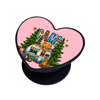 Camp Life, Phone Holders Stand  καρδιά Μαύρο Βάση Στήριξης Κινητού στο Χέρι