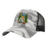 Adult Structured Trucker Hat, with Mesh, (Camouflage) Army Camo (100% COTTON, ADULT, UNISEX, ONE SIZE)