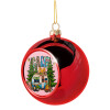 Christmas tree ball Red 8cm