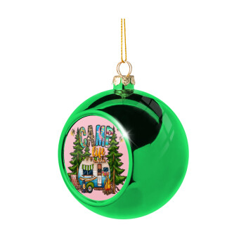 Camp Life, Χριστουγεννιάτικη μπάλα δένδρου Πράσινη 8cm