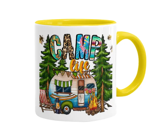 Camp Life — Κεραμική Κίτρινη, 330ml