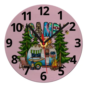 Camp Life, Ρολόι τοίχου γυάλινο (20cm)