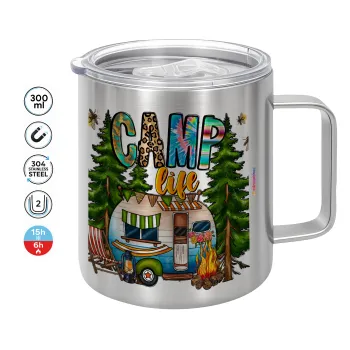 Camp Life, Mug Stainless steel double wall 300ml