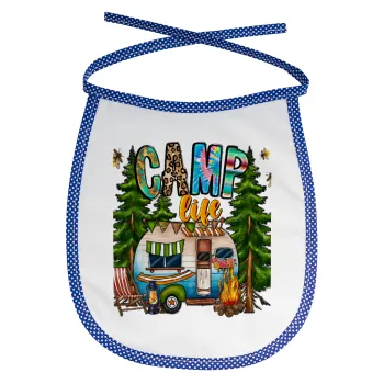 Camp Life, Σαλιάρα μωρού αλέκιαστη με κορδόνι Μπλε