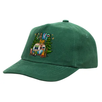 Camp Life, Children's Baseball Cap, 100% Cotton Drill, GREEN (COTTON, CHILDREN'S, ONE SIZE)