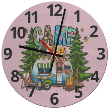 Camp Life, Ρολόι τοίχου γυάλινο (30cm)