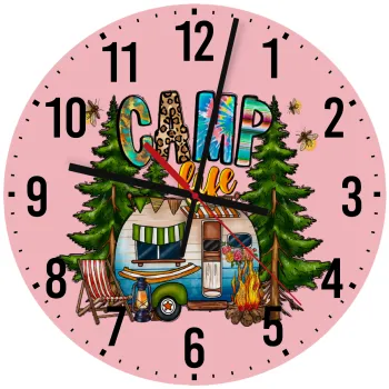 Camp Life, Ρολόι τοίχου ξύλινο (30cm)