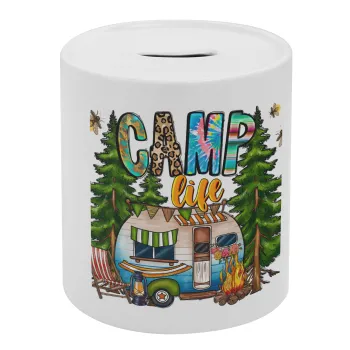 Camp Life, Κουμπαράς πορσελάνης με τάπα