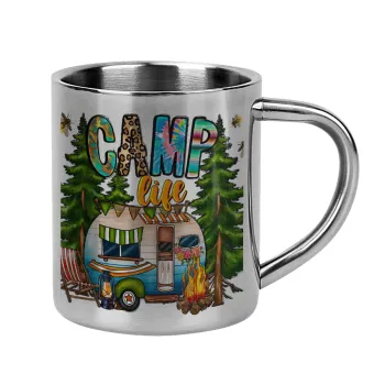 Camp Life, Mug Stainless steel double wall 300ml