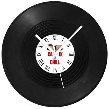Catflix and Chill, Ρολόι τοίχου Βινύλιο (30cm)