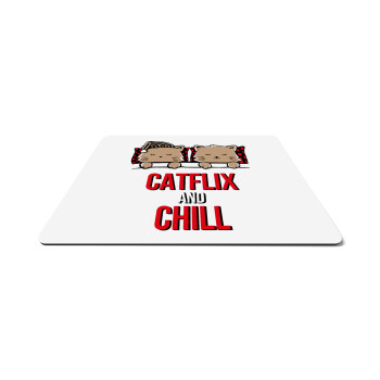 Catflix and Chill, Mousepad ορθογώνιο 27x19cm