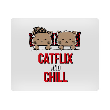Catflix and Chill, Mousepad rect 23x19cm