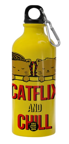 Catflix and Chill — Παγούρι νερού 600ml