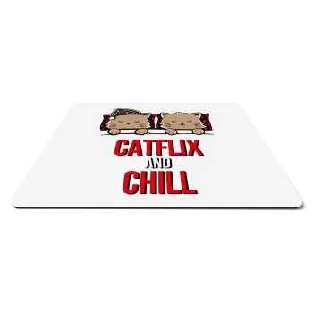 Catflix and Chill, Mousepad rect 27x19cm