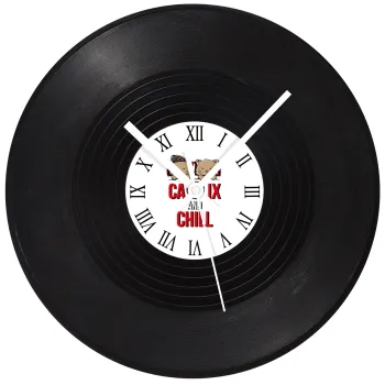 Catflix and Chill, Ρολόι τοίχου Βινύλιο (30cm)